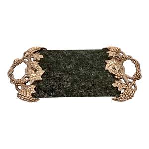 ถาดเสิร์ฟชาและกาแฟทรงสี่เหลี่ยมพร้อมที่จับสีดำและสีทองถาดเสิร์ฟดีไซน์ล่าสุดถาดเสิร์ฟชาและกาแฟของโรงแรม - Product Image 2