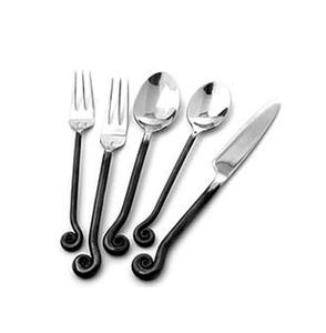 Nouveau Style Couverts Ensemble Vaisselle Argent En Acier Inoxydable Cadeau Créatif Argent Personnaliser Conception Couverts En Métal Argenté - Product Image 3