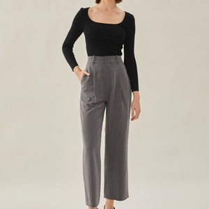 Pantalon de Costume Formel Extensible de Haute Qualité pour Femme, Coupe Droite, Style Cargo, Ajusté, pour le Bureau, Tenue Décontractée, Joggers - Product Image 6