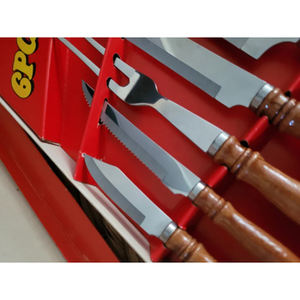 <b>Set</b> of 4 <b>Cutlery</b> <b>Set</b> in Stainless Steel with Stylish <b>Black</b> Handle Perfect for Elegant Hotel Dining Use Flatware Silverware - Product Image 6