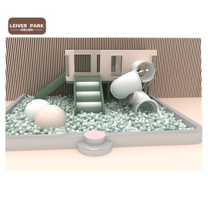 In legno Mini bianco Soft Play <span class=keywords><strong>parco</strong></span> <span class=keywords><strong>giochi</strong></span> per bambini al coperto con scivolo per il noleggio di feste per i bambini <span class=keywords><strong>Area</strong></span> <span class=keywords><strong>giochi</strong></span> per bambini - Product Image 2