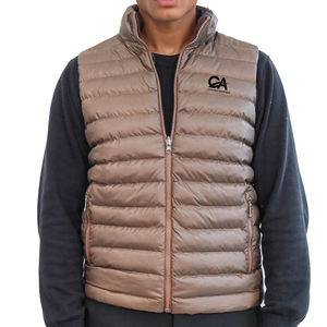 Profesional fabrica chaquetas sin mangas de invierno para hombres productos más vendidos cortavientos chaleco acolchado grueso para hombre servicio OEM - Product Image 2