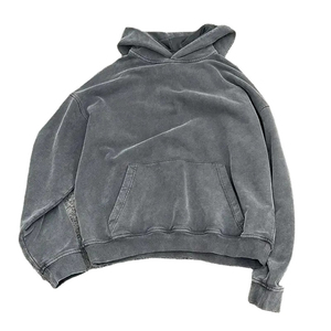 Sudadera de Felpa Francesa para Hombre, 100% Personalizada con su Propio Diseño, Logotipo Personalizado al por Mayor, de Alta Calidad, Estilo Vintage Lavado - Product Image 6