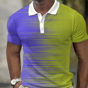 Top Tendance 3D Imprimé En Gros Polo T-Shirt 100% Coton Respirant Polos Personnaliser Conception Hommes Polos - Product Image 1