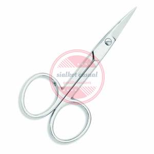 Tijeras para cutículas de uñas de punto curvo doble Tijeras de manicura personalizadas de acero inoxidable - Product Image 2