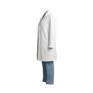 Ensemble de blouses médicales bleues classiques avec poches - Product Image 3