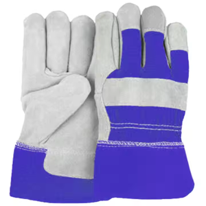Gants de sécurité antistatiques antivibratoires robustes en cuir de vachette fendu pour les travaux de jardinage domestique de construction industrielle - Product Image 3