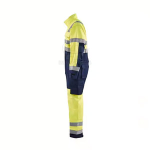 Reflective High Visibility Safety Work Coverall Industrial High <b>Performance</b> Flame Retardant Polyester - Product Image 5