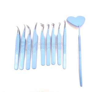 Pinzas para Extensión de Pestañas RMI Personalizadas de 90 Grados, Punta de Fibra, Acero Inoxidable, Antiestáticas, Diseño Duradero - Opción de Logotipo Personalizado - Product Image 1