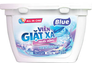 Blue Pink <b>Laundry</b> Detergent Liquid <b>Tablets</b> 48 Capsules at Low Cost-13g Bag for Apparel Care - Product Image 2