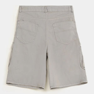 กางเกงขาสั้นกีฬาผู้ชายคุณภาพสูง ผ้าฝ้าย 100% ย้อมสีเรียบ ระบายอากาศ แห้งเร็ว กันยับ กันลม สไตล์ลำลองแบบคาร์โก้ - Product Image 5