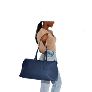 Stylish Customised Genuine Vegan PU <b>Leather</b> Weekender Duffel <b>Bag</b> Adjustable Strap Foldable Panelled Casual <b>Travel</b> Fashionable - Product Image 1