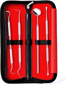 Roestvrijstalen Tandheelkundige Instrumenten Kit Handmatige Stroombron Omvat Spiegel 3 Stuks Scaler Set Te Koop