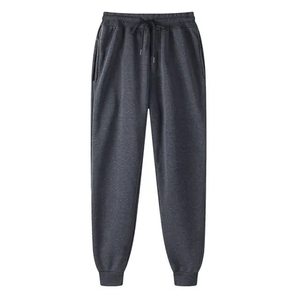 Tissu 100% coton personnalisé pour hommes Survêtement Survêtement 3d Puff Print Fleece Sweatsuits Pantalons de survêtement empilés pour hommes - Product Image 3
