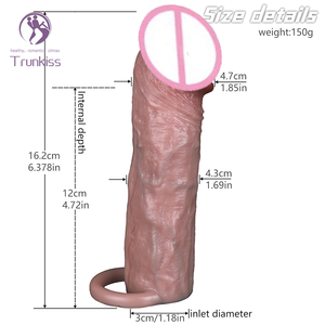 Neues tragbares hohles Dildo kondom <span class=keywords><strong>Sex</strong></span> produkt für Erwachsene Realistisches Penis modell <span class=keywords><strong>design</strong></span> mit Saugnapf basis Männliches tragbares Dildo kondom - Product Image 2