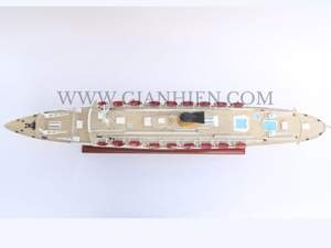 Gia Nhien Fabricant Conception personnalisée quantité minimale de commande basse SS GUGLIELMO MARCONI MODÈLE DE BATEAU EN BOIS-MODÈLE DE BATEAU EN BOIS DE HAUTE QUALITÉ - Product Image 6