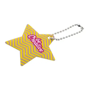 Porte-clés et mousqueton CreaFelt Key Xmas Star écologiques pour promotions - Product Image 5