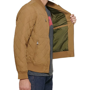 Blouson Bomber Décontracté en Toile Coupe-Vent à Manches Longues pour Homme, Collection Automne-Hiver 2026, Personnalisable avec Broderie Frontale pour la Personnalisation - Product Image 2
