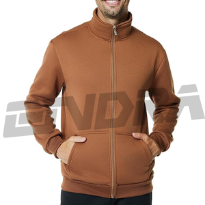 Ensemble de survêtements pour hommes couleur cuivre sweat à capuche zippé au design élégant coupe confortable tenue décontractée tissu doux nouveauté vêtements de sport hot pick - Product Image 3