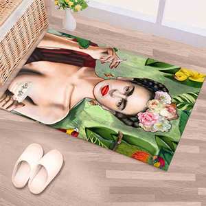 Tapis imprimé moderne - Frida avec motif tasse à thé, tapis fin non tissé - Product Image 5