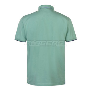 Polo de secado rápido para hombre, camiseta de manga corta verde claro para deportes, ropa informal, proveedor de logotipo personalizado, camisetas de polo lisas al por mayor - Product Image 2