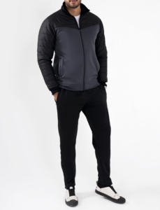 Chándal informal personalizado de alta calidad, conjunto de ropa deportiva de tela de poliéster para hombres, Otoño, secado rápido - Product Image 2