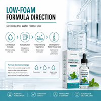 Concentré de soin buccal personnalisé pour irrigateur dentaire, gouttes de bain de bouche, marque privée, 60 ml, sérum pour irrigateur dentaire, fabricant OEM ODM de soins bucco-dentaires