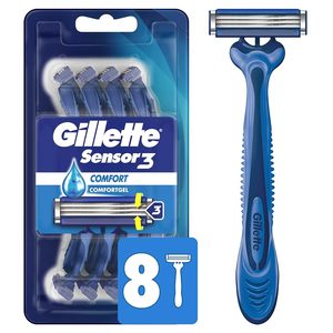 Gillettee <span class=keywords><strong>Mach</strong></span> 3 cạo râu dao cạo + 2 Cartridge Ergonomic thép xử lý rắn Grip - Product Image 3