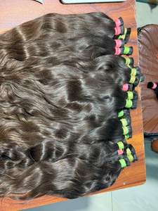 Paquets de cheveux Remy de temple indien de qualité supérieure doux bouclés vague naturelle double extrémités dessinées fournisseur de trame de cheveux humains vierges en gros - Product Image 5