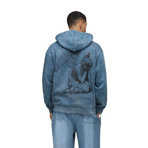 Sweat-shirt à capuche décontracté pour homme avec poche kangourou, 100% coton - Product Image 4