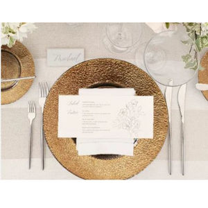 Napperons ronds et assiettes de présentation Vente à chaud Décoration de table de fête d'anniversaire de mariage Plaques de présentation en or - Product Image 4