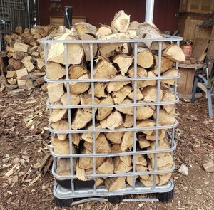 Hardwood <b>Log</b> Rack Outdoor Firewood Storage <b>Metal</b> Frame Stackable <b>Logs</b> <b>Holder</b> for Patio or Garden Use. - Product Image 4