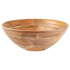 Personalizado de madera esmalte ensalada arco pequeño tazón para servir utensilios de cocina tazón de madera impreso Servidor de frutas - Product Image 4