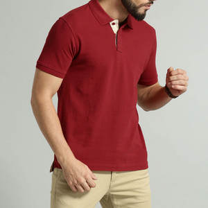 Polo de algodón personalizado logotipo personalizado tela suave transpirable manga corta ajuste para los hombres con estilo todos los días Look - Product Image 5
