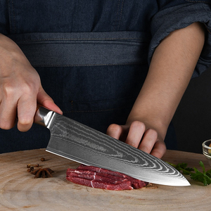 Cuchillo de Chef de acero de Damasco hecho a mano personalizado profesional mango de madera Pakka cuchillo de Chef de cocina hecho a mano personalizado de alta calidad - Product Image 4