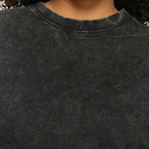 เสื้อยืดซักกรดสำหรับผู้หญิงผ้าฝ้ายสแปนเด็กซ์ผสมทรงหลวมระบายอากาศได้ดีพิมพ์ลายตาข่ายสำหรับตกแต่งในฤดูร้อนออกแบบได้ตามต้องการ - Product Image 5