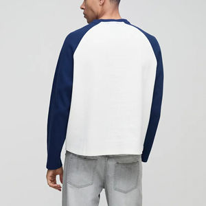 Qualité supérieure Qualité de luxe 100% coton Manches longues Homme Coupe ample Logo imprimé numérique 3D personnalisé Lourd 200gsm Style Hip Hop - Product Image 4