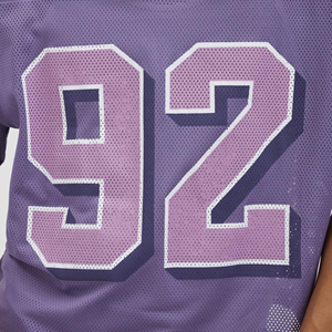 2025 hommes mode respirant maille rayé numéro imprimer à manches courtes décontracté Football maillot Style T-shirt pour hommes printemps été - Product Image 6