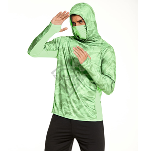 2025 maillot de pêche UPF 50 sur mesure maillot à capuche à manches longues imperméable veste de pêche à séchage rapide avec OEM en gros - Product Image 6