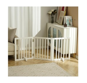 Divisor de habitación para mascotas de madera pintado a mano de calidad moderna y de tendencia - Product Image 1