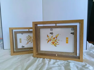 Cadre photo en bois artisanal tendance et écologique, personnalisable, plusieurs tailles, décoration pour salon, hôtel, bureau, économique - Product Image 4