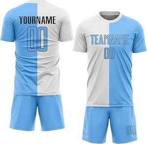 Conjuntos de Fútbol Personalizados de Calidad, Transpirables, con Estampado Digital, Kits de Partido de Fútbol, Secado Rápido, Ligeros, de Poliéster, Ropa Deportiva, Fábrica OEM - Product Image 1