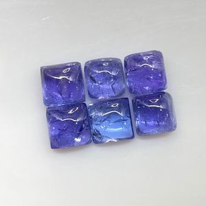 Venta al por mayor de cabujón de tanzanita natural de 6mm forma de cojín cabujón de tamaño calibrado para la fabricación de joyas - Product Image 4