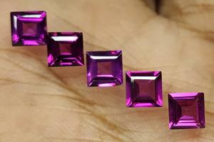 พลอยโกเมน rhodolite ธรรมชาติเกรดสูงอัญมณีเจียระไนเหลี่ยมเพชรพลอยแบบหลวมสีม่วงตัดสำหรับเจ้าหญิง - Product Image 2