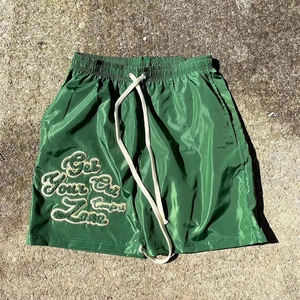 Pantalones cortos de algodón 100%, transpirables, de secado rápido, informales, respetuosos con el medio ambiente, personalizados, impermeables, de chenilla alta, venta al por mayor - Product Image 4