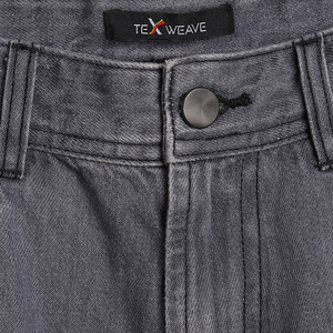 Shorts en jean gris pour homme, taille mi-haute, respirants, séchage rapide, style décontracté streetwear, shorts de motard - Product Image 5