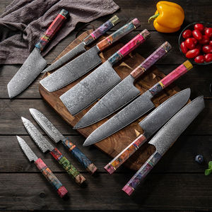 Auténtico Cuchillo Japonés Yanagiba para Sushi y Sashimi - Hoja de Acero de Damasco Forjada a Mano con Mango de Ébano - Product Image 4