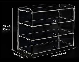 Exhibidor de Acrílico Rectangular Moderno para Donas y Pasteles con Tapa para Conservar la Frescura de Repostería y Postres - Product Image 4