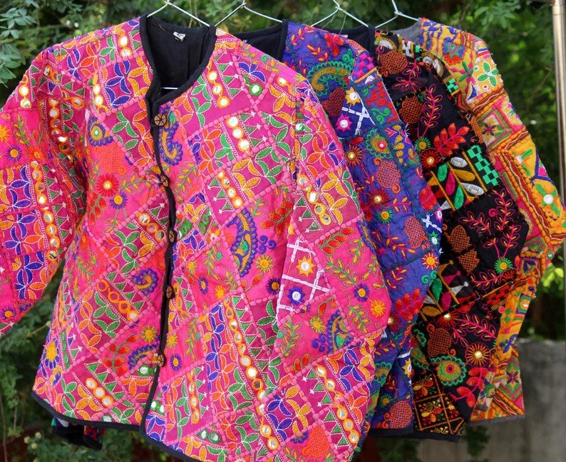 Mirror Work Jacket for Women - Embroidered Fashion Trends