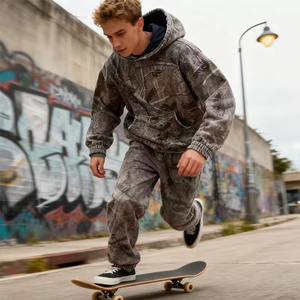 Sudadera con Capucha Unisex, Cálida, de Algodón, con Estampado Personalizado, Estilo Urbano, Sudadera con Capucha Gráfica - Product Image 2